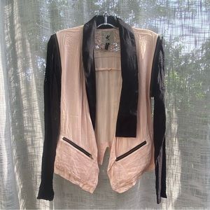One teaspoon lightweight embroidered blazer jacket